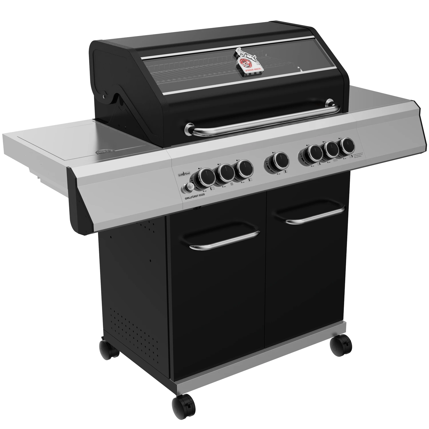 Grillfürst G520E 5-Brenner Gasgrill - 1. FC Köln Edition - Edelstahlroste 2 Grillfürst G520E 5-Brenner Gasgrill - 1. FC Köln Edition - Edelstahlroste – Bild 2
