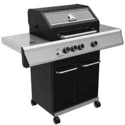 Grillfürst G310G Grill Control Edition 3-Brenner Gasgrill Mit Grill, Control, Hochtemperaturbrenner Und Gusseisen Rosten -Rosle Grills Geschaft Grillfuerst Gasgrill G310G seitlich 1