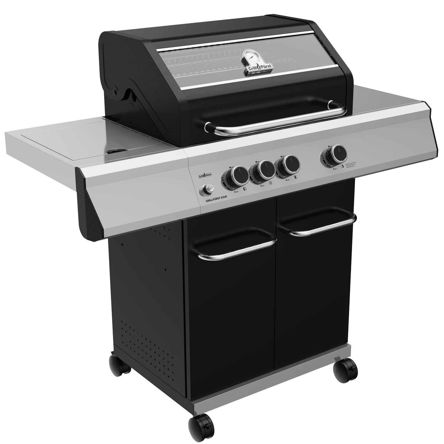 Grillfürst G310G 3-Brenner Gasgrill Mit Hochtemperaturbrenner Und Gusseisen Rosten 2 Grillfürst G310G 3-Brenner Gasgrill Mit Hochtemperaturbrenner Und Gusseisen Rosten – Bild 2