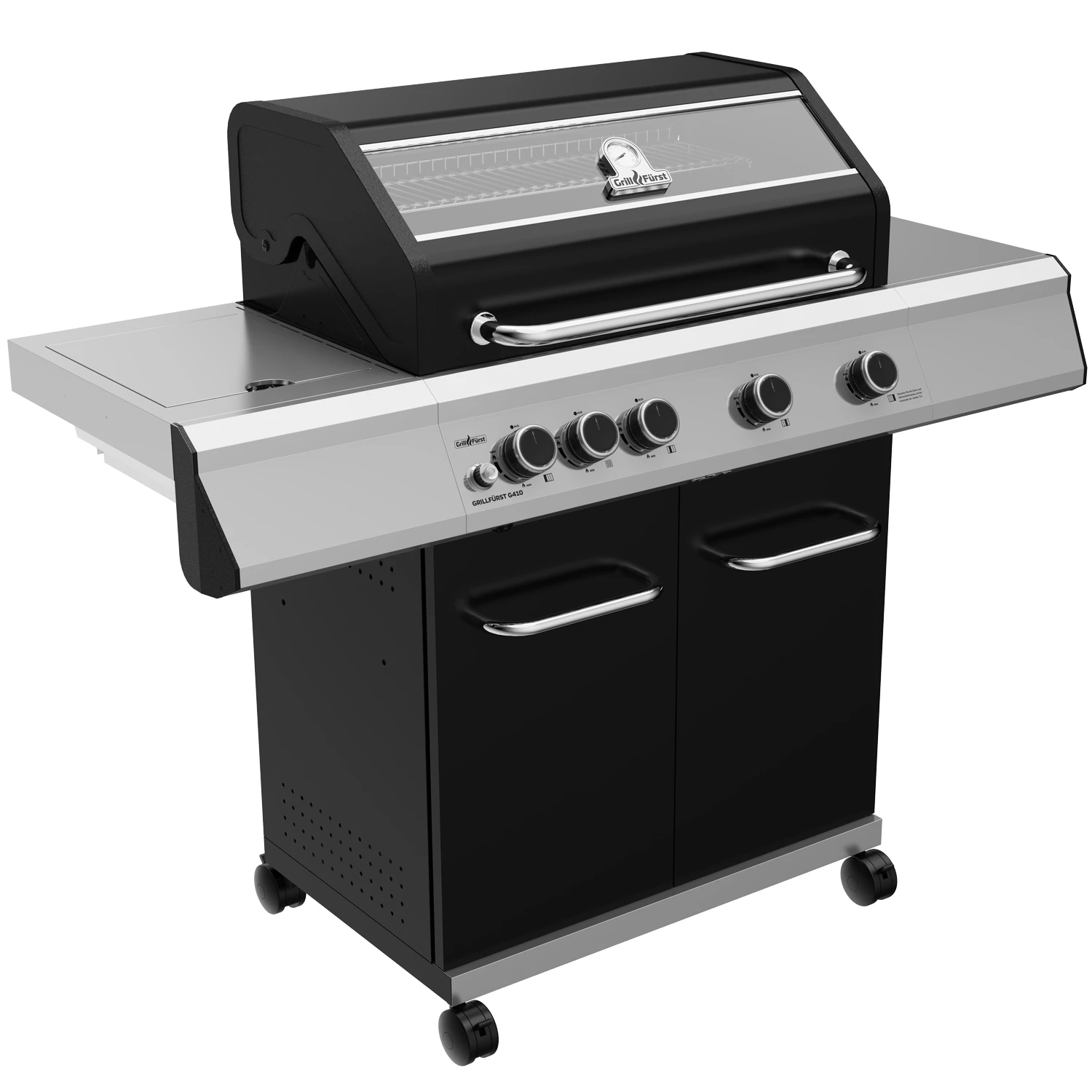 Grillfürst G410G 4-Brenner Gasgrill Mit Hochtemperaturbrenner Und Gusseisen Rosten 2 Grillfürst G410G 4-Brenner Gasgrill Mit Hochtemperaturbrenner Und Gusseisen Rosten – Bild 2