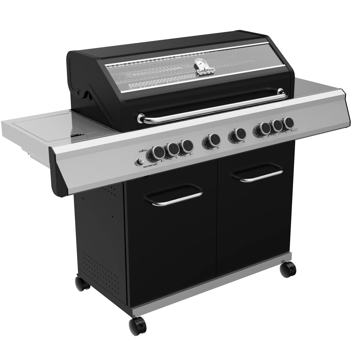 Grillfürst G620E 6-Brenner Gasgrill Mit Hochtemperaturbrenner, Heckbrenner Und Edelstahl Rosten 2 Grillfürst G620E 6-Brenner Gasgrill Mit Hochtemperaturbrenner, Heckbrenner Und Edelstahl Rosten – Bild 2