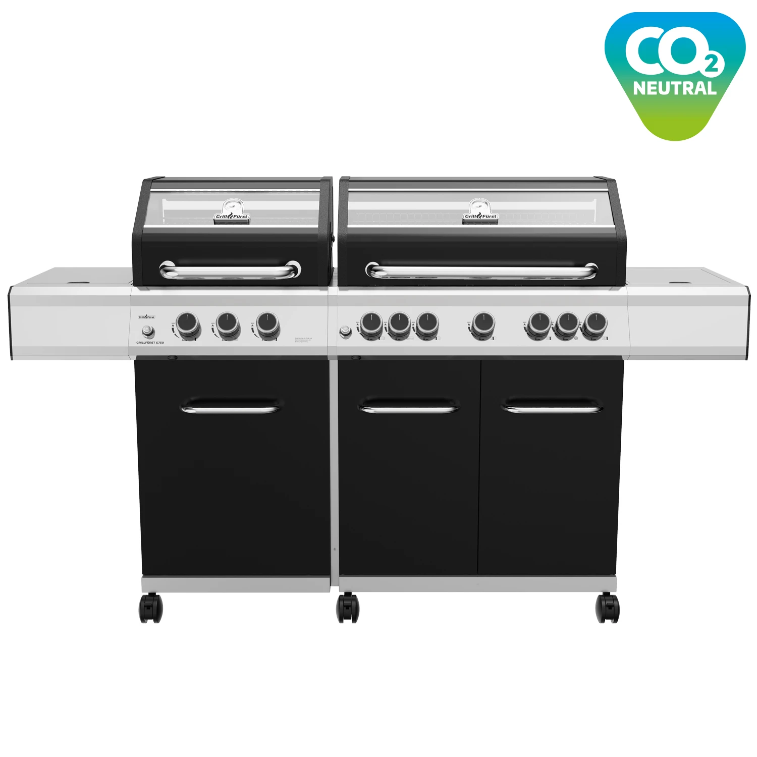 Grillfürst G750E 7-Brenner Doppelkammer - Gasgrill Mit Hochtemperaturbrenner, Seitenkocher, Heckbrenner Und Edelstahl Rosten 1 Grillfürst G750E 7-Brenner Doppelkammer - Gasgrill Mit Hochtemperaturbrenner, Seitenkocher, Heckbrenner Und Edelstahl Rosten