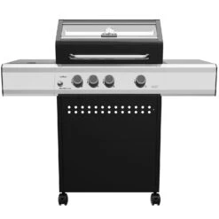 Grillfürst S330G 3-Brenner Gasgrill Mit Seitenkocher Und Gusseisen Rosten - Inkl. Gasgrill Einsteigerpaket -Rosle Grills Geschaft Grillfuerst Gasgrill S330G ohne Zertifikat