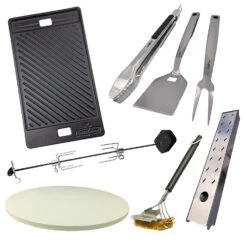 Grillfürst G521G 5-Brenner Edelstahl-Gasgrill Mit Hochtemperaturbrenner, Heckbrenner Und Gusseisen Rosten - X-DEAL Inkl. Zubehörpaket -Rosle Grills Geschaft Grillfuerst Gasgrills X Deals Zubehoerpaket G