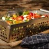Grillfürst Gemüsekorb Edelstahl Rechteckig 31 X 16cm