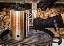 Grillfürst Grillhandschuhe Leder (Paar) -Rosle Grills Geschaft Grillfuerst Grillhandschuhe Leder