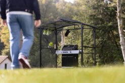 Grillfürst Premium Grillpavillon Aus Stahl Mit Wetterfestem Metalldach Und Ablageflächen -Rosle Grills Geschaft Grillfuerst Grillpavillon Garten Grillpavillon