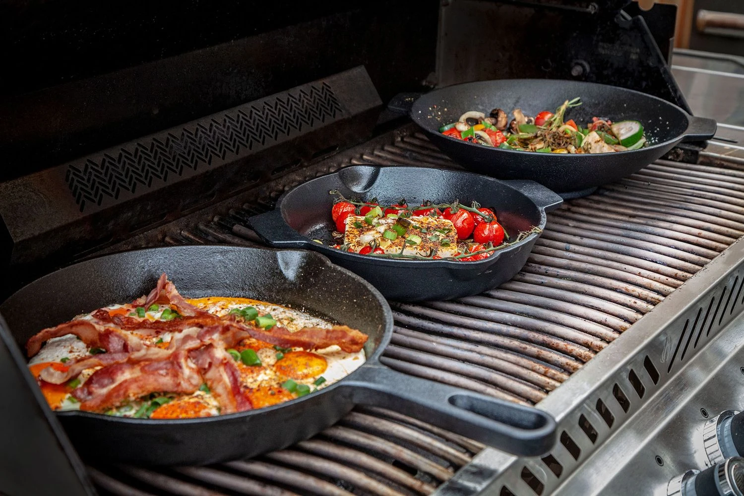 Grillfürst Gusseisenpfanne Mit 2 Griffen Ø 35 Cm 4 Grillfürst Gusseisenpfanne Mit 2 Griffen Ø 35 Cm – Bild 4