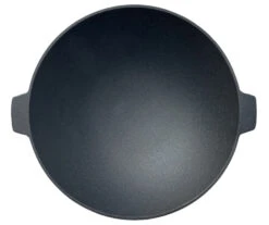 Grillfürst Gusseisen Wok XL Mit 2 Griffen Ø 38 Cm - X-Deal Inkl. Pflegepaste, Ringreiniger Und Kochlöffel -Rosle Grills Geschaft Grillfuerst Gusseisen Wok gross 38 cm 1