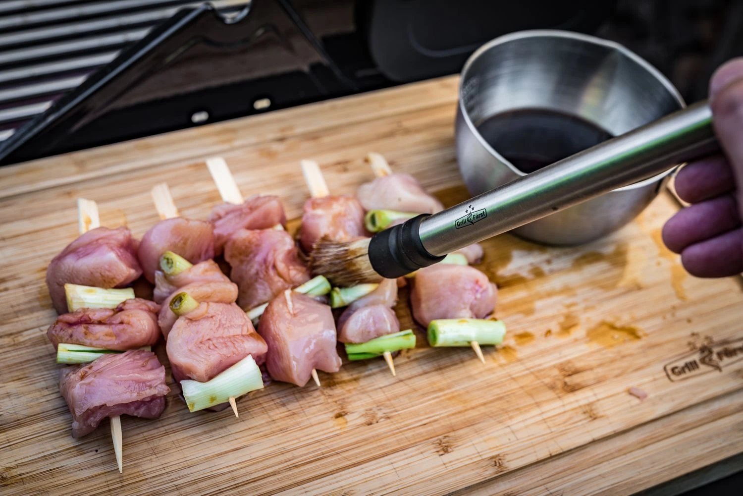 Grillfürst Marinierpinsel Set Mit 3 Aufsätzen 2 Grillfürst Marinierpinsel Set Mit 3 Aufsätzen – Bild 2