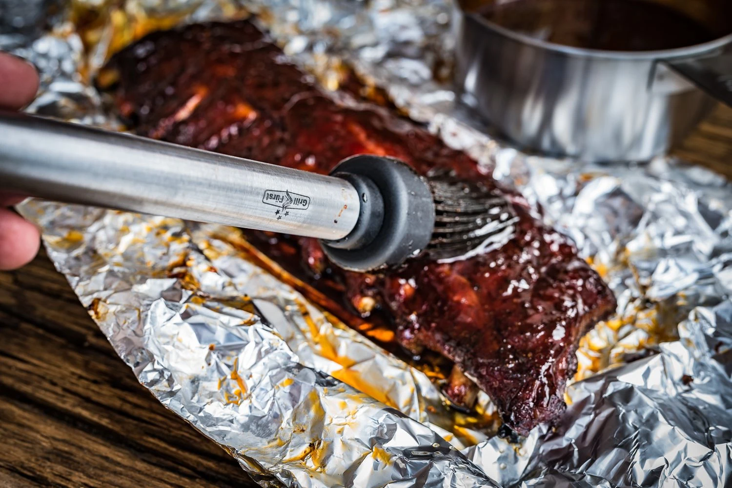 Grillfürst Marinierpinsel Set Mit 3 Aufsätzen 3 Grillfürst Marinierpinsel Set Mit 3 Aufsätzen – Bild 3