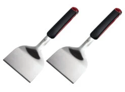 Grillfürst Plancha Grill - 2 Brenner Mit Insgesamt 7 KW Und Edelstahl Plancha - Inkl. 2 Stk. Plancha Spatel Und Grillzange