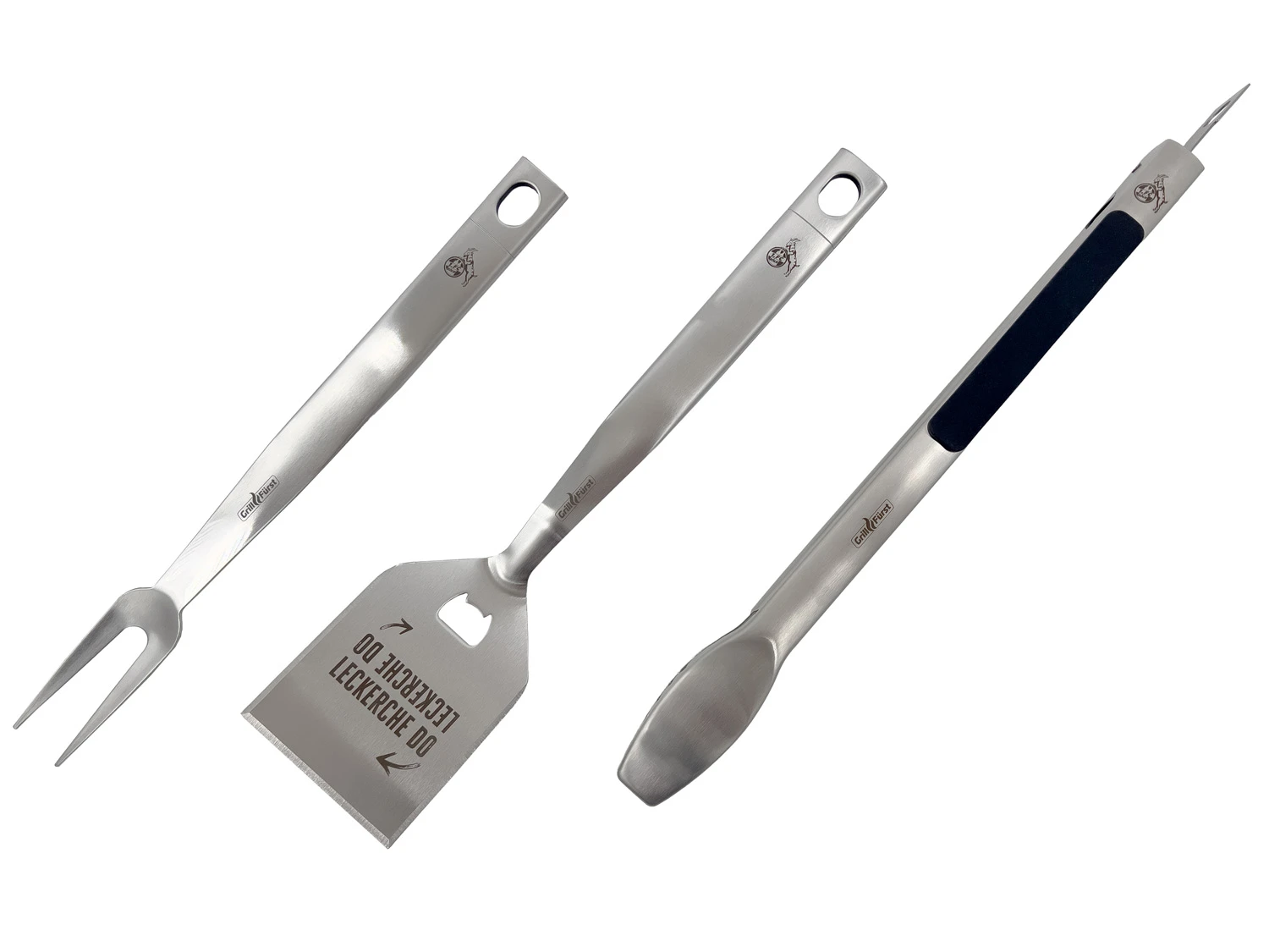 Grillfürst Premium Grillbesteck Set Mit Grillzange, -Wender Und -Gabel - 1. FC Köln Edition 2 Grillfürst Premium Grillbesteck Set Mit Grillzange, -Wender Und -Gabel - 1. FC Köln Edition – Bild 2