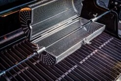 Grillfürst Universal Drehspießkorb / Rotisseriekorb, Edelstahl V2 -Rosle Grills Geschaft Grillfuerst Rotisseriekorb offen