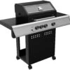 Grillfürst S330G 3-Brenner Gasgrill Mit Seitenkocher Und Gusseisen Rosten