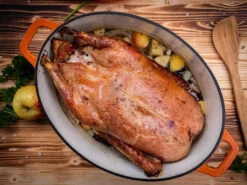 Grillfürst Dutch Oven Sternentöpfchen / Gusseisen Bräter - Emailliert - XL - Orange -Rosle Grills Geschaft Grillfuerst Sternentoepfchen Gaensebraeter