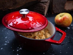 Grillfürst Dutch Oven Sternentöpfchen / Gusseisen Bräter - Emailliert - S - Rot -Rosle Grills Geschaft Grillfuerst Sternentoepfchen S rot Gusseisen