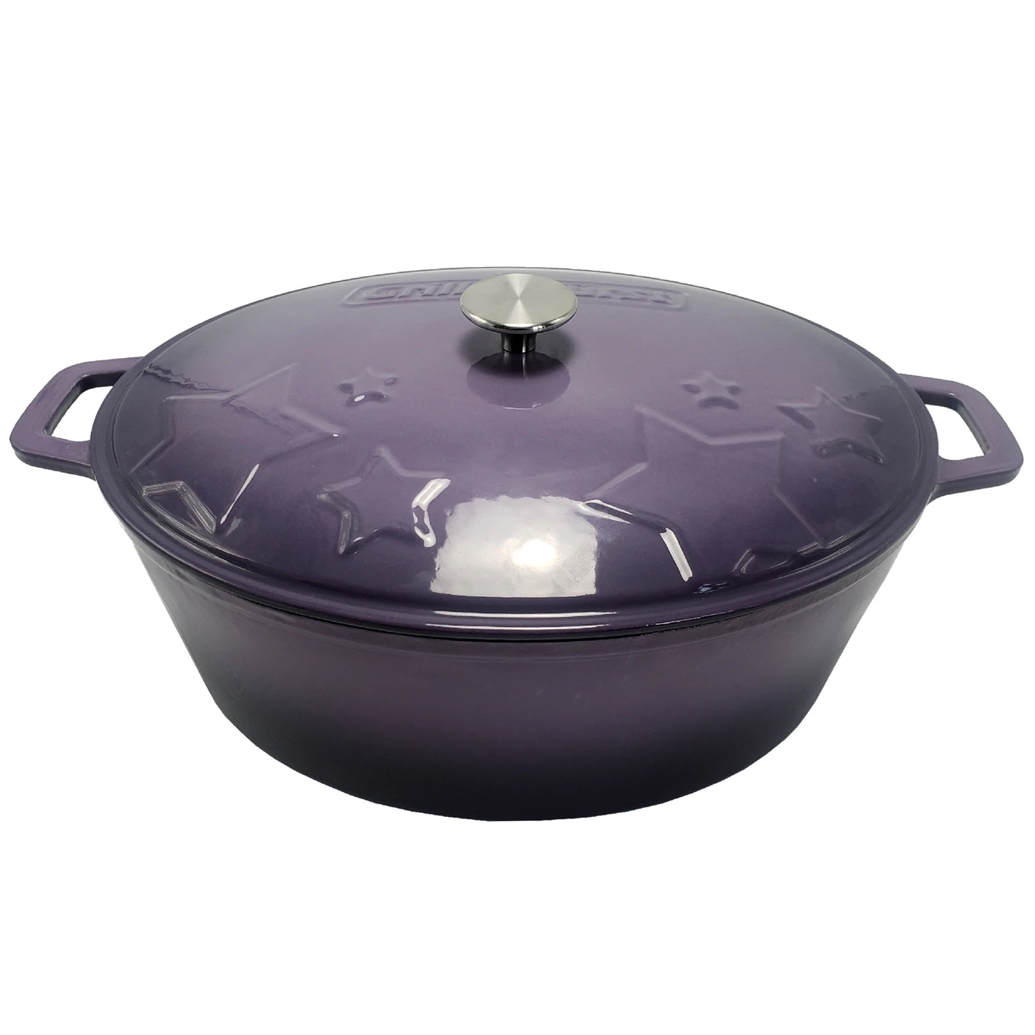 Grillfürst Dutch Oven Sternentöpfchen / Gusseisen Bräter - Emailliert - XL - Lila 1 Grillfürst Dutch Oven Sternentöpfchen / Gusseisen Bräter - Emailliert - XL - Lila