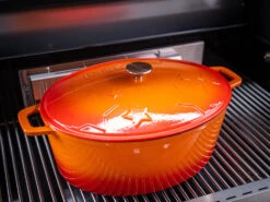 Grillfürst Dutch Oven Sternentöpfchen / Gusseisen Bräter - Emailliert - XL - Orange -Rosle Grills Geschaft Grillfuerst Sternentoepfchen orange XL Gusseisen Braeter