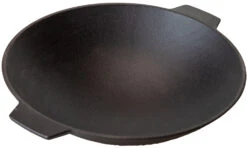 Grillfürst Gusseisen Wok Mit 2 Griffen Ø 30 Cm - X-Deal Inkl. Pflegepaste, Ringreiniger Und Kochlöffel