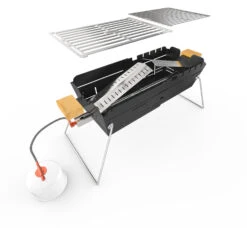 Knister Gasgrill - Ausziehbarer Kompaktgrill -Rosle Grills Geschaft Knister Gasgril Aufbau Bauteile