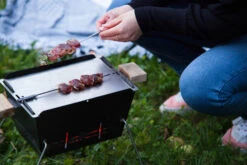 Knister Plancha / Grillplatte Edelstahl -Rosle Grills Geschaft Knister Grill Small Plancha Edelstahl