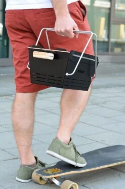 Knister Grill Original - Ausziehbarer Holzkohle Kompaktgrill -Rosle Grills Geschaft Knister Grill leichter Transport unterwegs