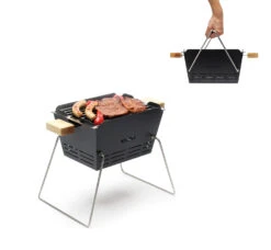 Knister Grill Small - Holzkohle Kompaktgrill -Rosle Grills Geschaft Knister Small Transport Henkel umklappbar