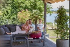 LotusGrill XXL - Holzkohle Grillstation - Feuerrot 9 LotusGrill XXL - Holzkohle Grillstation - Feuerrot -Rosle Grills Geschaft LotusGrill XXL Feuerrot ohne Wagen Tischgrill