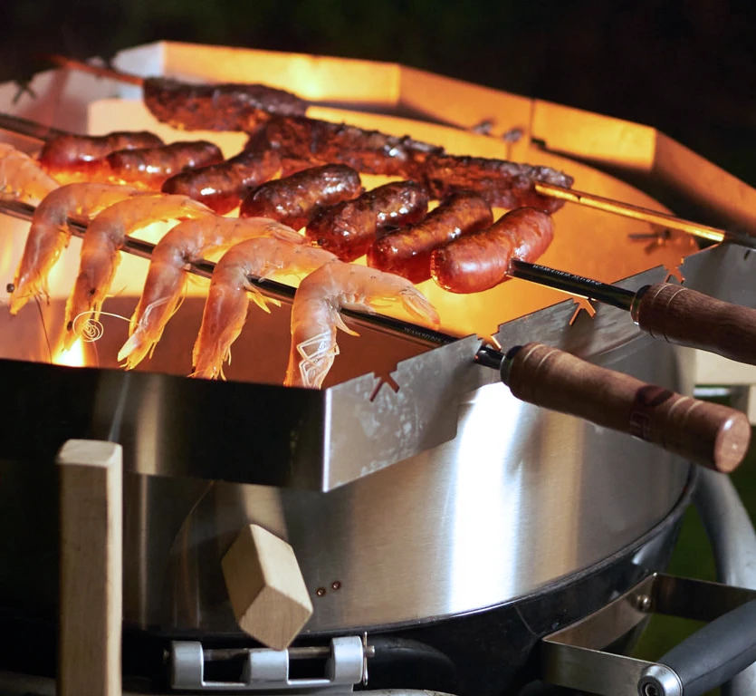 Moesta Churrasco BBQ Set Für Smokin Pizzaring: 67 Cm (Spießhalter + Grillspieße) 3 Moesta Churrasco BBQ Set Für Smokin Pizzaring: 67 Cm (Spießhalter + Grillspieße) – Bild 3