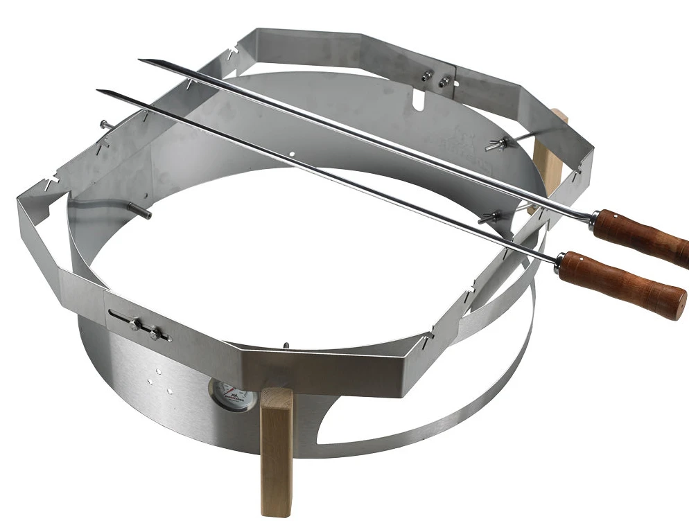 Moesta Churrasco BBQ Set Für Smokin Pizzaring: 60 Cm (Spießhalter + Grillspieße) 2 Moesta Churrasco BBQ Set Für Smokin Pizzaring: 60 Cm (Spießhalter + Grillspieße) – Bild 2