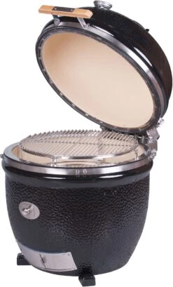 Monolith Grill LeCHEF BBQ GURU - PRO-Serie 2.0 Schwarz - OHNE Gestell Und Seitentische - Inkl. DigiQ Controller Set -Rosle Grills Geschaft Monolith Keramik Grill BBQ Guru Le Chef PRO Serie 2 0 129031 3 1688035001