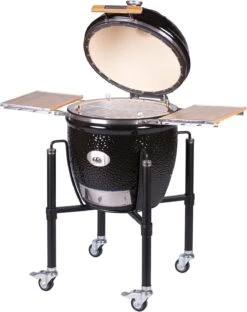 Monolith Grill CLASSIC BBQ GURU - PRO-Serie 2.0 Schwarz - MIT Gestell Und Seitentischen - Inkl. DynaQ Controller Set -Rosle Grills Geschaft Monolith Keramik Grill Classic PRO Serie 2 0 129001 black 6 2