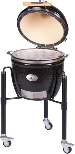 Monolith Grill Junior PRO Serie 2.0 Schwarz - MIT Gestell -Rosle Grills Geschaft Monolith Keramik Grill Junior PRO Serie 2 0 121021 black 4