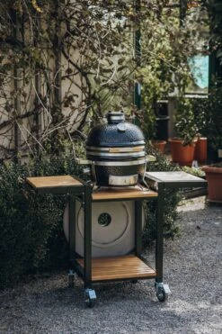 Monolith Trolley Inkl. Seitentische - ICON / Junior -Rosle Grills Geschaft Monolith Trolley Icon Feuerplattenhalterung