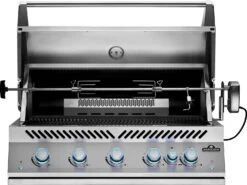 Napoleon 700-Series 38" BIG38 Edelstahl Einbaugrill Inkl. Drehspieß - Modell 2023 23 Napoleon 700-Series 38" BIG38 Edelstahl Einbaugrill Inkl. Drehspieß - Modell 2023 -Rosle Grills Geschaft Napoleon Einbaugrill 700 Series BIG38 Edelstahl Drehspiess Motor