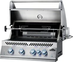 Napoleon 700-Series 32" BIG32 Edelstahl Einbaugrill Inkl. Drehspieß - Modell 2023 -Rosle Grills Geschaft Napoleon Einbaugrill BIG32 Drehspiess Motor