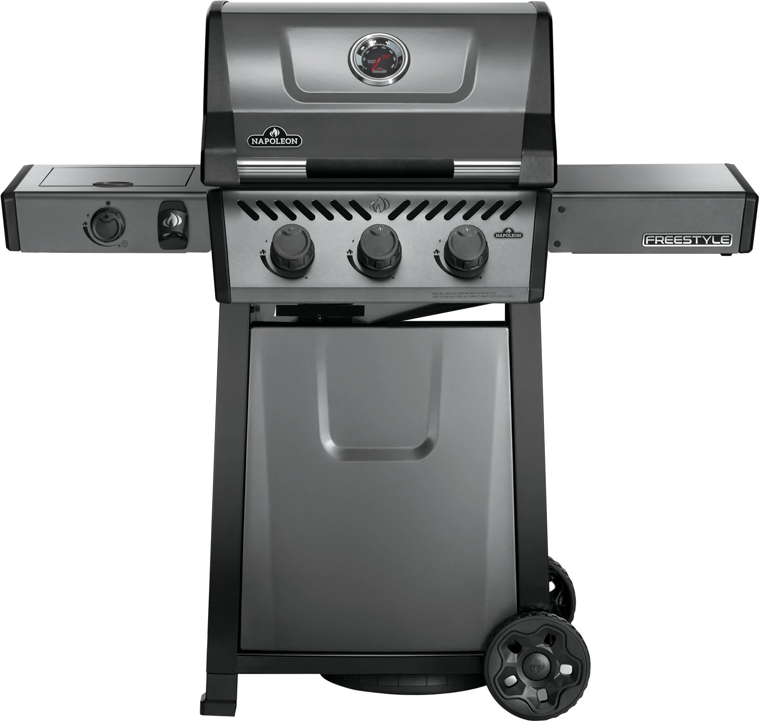 Napoleon Freestyle 365 Gasgrill, Graphit - Mit Seitenbrenner - Modell 2023 - X-DEAL Inkl. Abdeckhaube Und Gussplatte 1 Napoleon Freestyle 365 Gasgrill, Graphit - Mit Seitenbrenner - Modell 2023 - X-DEAL Inkl. Abdeckhaube Und Gussplatte