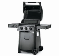 Napoleon Freestyle 365 Gasgrill, Graphit - Mit Sizzle Zone - Modell 2023 - X-DEAL Inkl. Drehspiess -Rosle Grills Geschaft Napoleon Gasgrill Freestyle 365 Side Deckel offen 1
