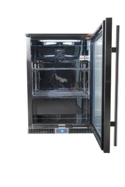 Napoleon Outdoor - Kühlschrank, 135 Liter, Rechtsdrehende Tür Mit Doppelverglasung Und LED Beleuchtung - Wasserdicht Nach IP24 -Rosle Grills Geschaft Napoleon Kuehlschrank Outdoor Innenraum