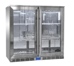 Napoleon Outdoor - Kühlschrank, 210 Liter, 2-türig Mit Doppelverglasung Und LED Beleuchtung - Wasserdicht Nach IP24 -Rosle Grills Geschaft Napoleon Outdoor Kueche Kuehlschrank NFR210ODGL