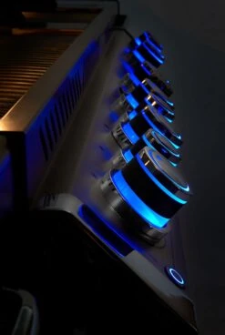 Napoleon Luxus Outdoor Küche Oasis 400 Mit Prestige Pro 825 Edelstahl Einbaugrill Ohne Vordefinierte Arbeitsplatte -Rosle Grills Geschaft Napoleon PRestige PRO825 SafeytGlow Drehregler 1