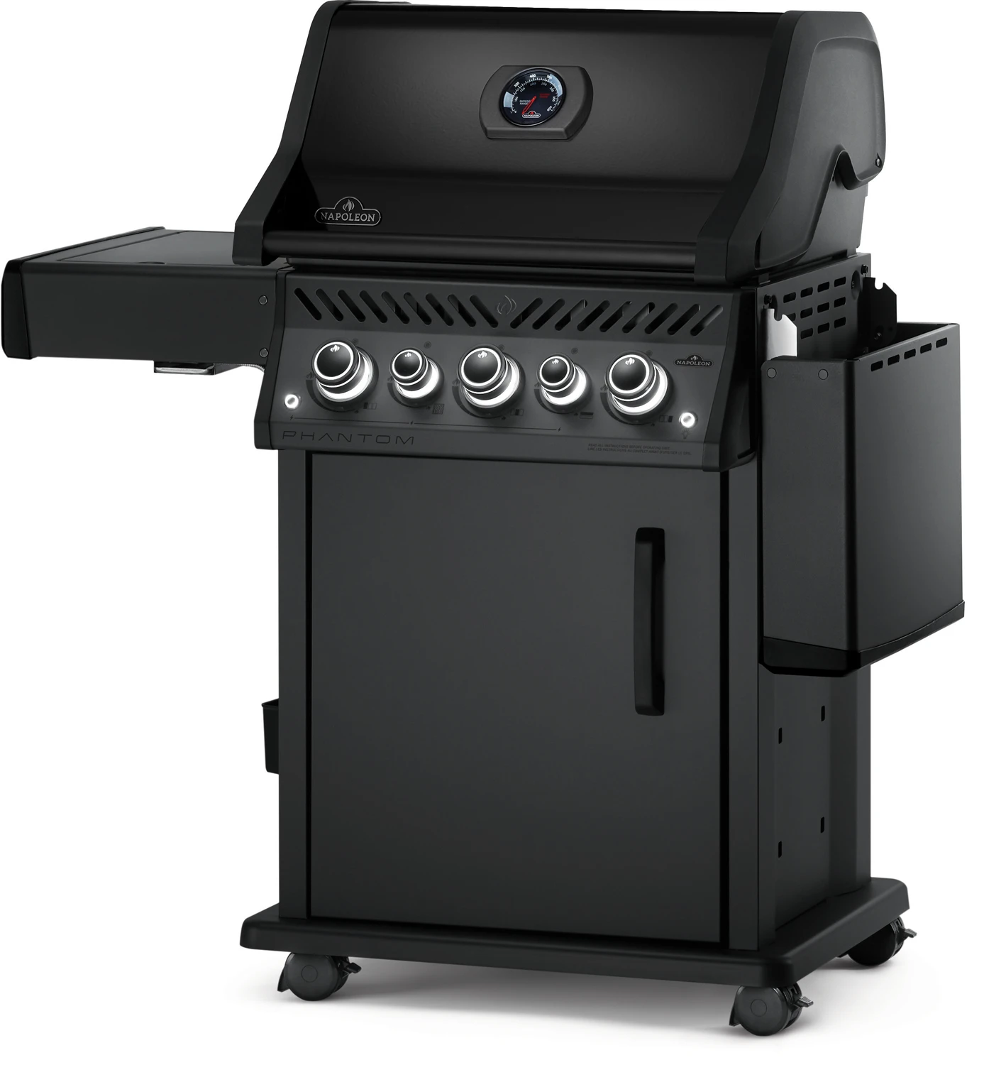 Napoleon Phantom Rogue SE 425 Gasgrill, Mattschwarz Mit Sizzle Zone Und Heckbrenner - Modell 2023 4 Napoleon Phantom Rogue SE 425 Gasgrill, Mattschwarz Mit Sizzle Zone Und Heckbrenner - Modell 2023 – Bild 4