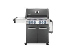 Napoleon Prestige 500 Gasgrill, Charcoal Grau - Mit Safety Glow - Modell 2023 -Rosle Grills Geschaft Napoleon Prestige 500 Gasgrill grey Seitenablage abgeklappt