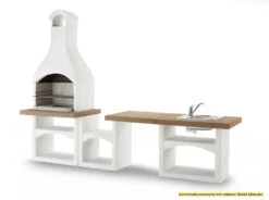 Palazzetti Outdoor Küche: Modul Grillkamin Brioni Inkl. Montagematerial -Rosle Grills Geschaft Palazzetti Grillkamin Brioni Outdoor Kueche Kombi 1