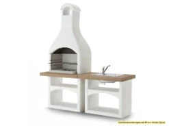 Palazzetti Outdoor Küche: Modul Grillkamin Brioni Inkl. Montagematerial -Rosle Grills Geschaft Palazzetti Grillkamin Brioni Outdoor Kueche Kombi 3