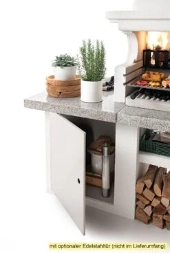 Palazzetti Grillkamin Glasgow 3 Inkl. Montagematerial -Rosle Grills Geschaft Palazzetti Grillkamin Glasgow mit Tuer