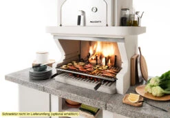 Palazzetti Grillkamin Pamplona Mit Pizzaofen Inkl. Montagematerial -Rosle Grills Geschaft Palazzetti Grillkamin Pamplona Feuerraum