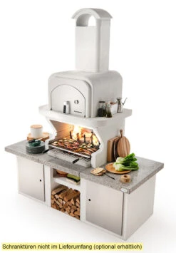 Palazzetti Grillkamin Pamplona Mit Pizzaofen Inkl. Montagematerial -Rosle Grills Geschaft Palazzetti Grillkamin Pamplona mit Tueren Beispiel