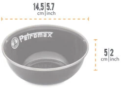 Petromax Emaille Schalen / 600 Ml / Schwarz, 2 Stück